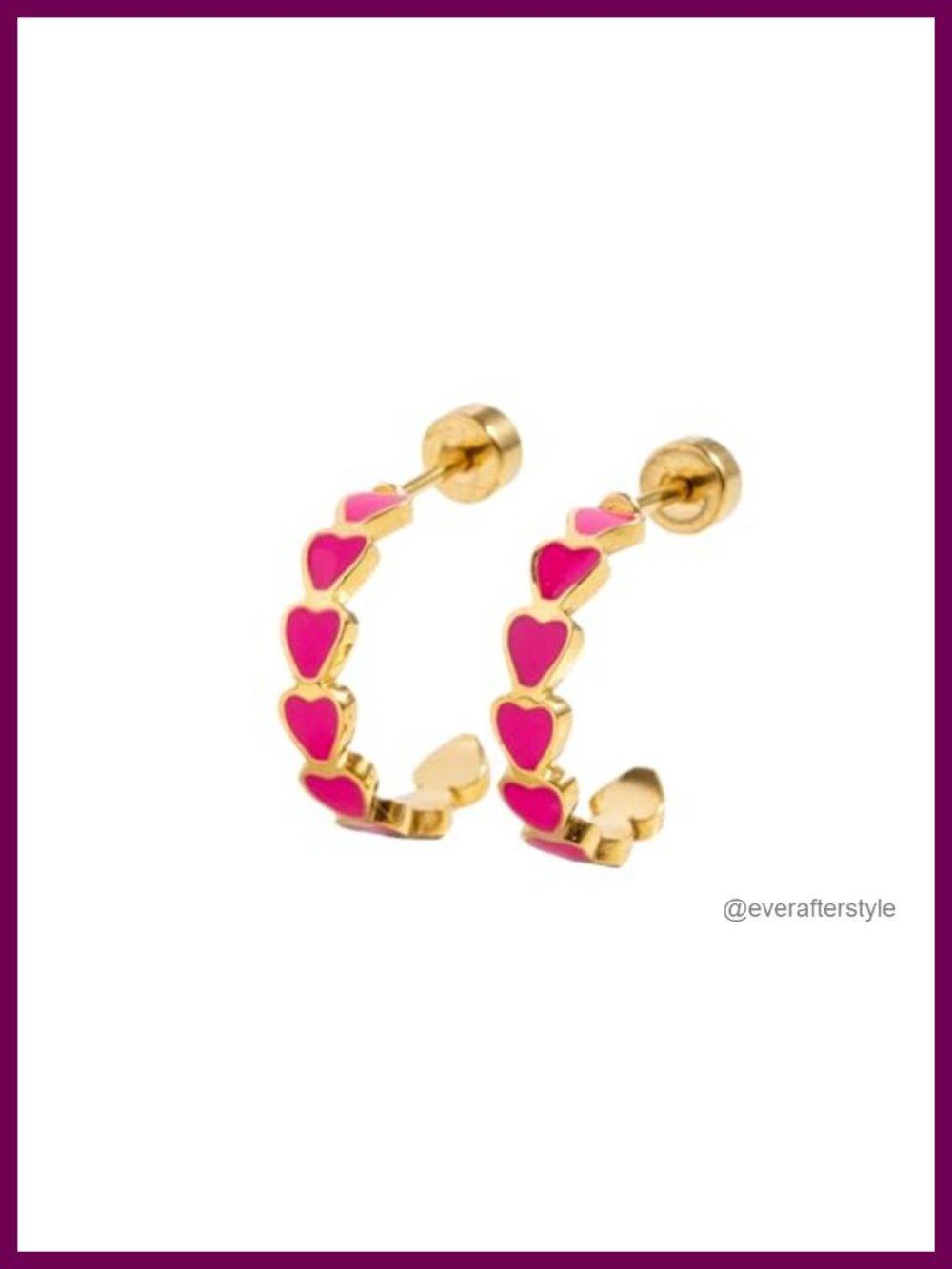 Colorful Endless Hoop Earrings - Hypoallergenic 18K Gold PVD
